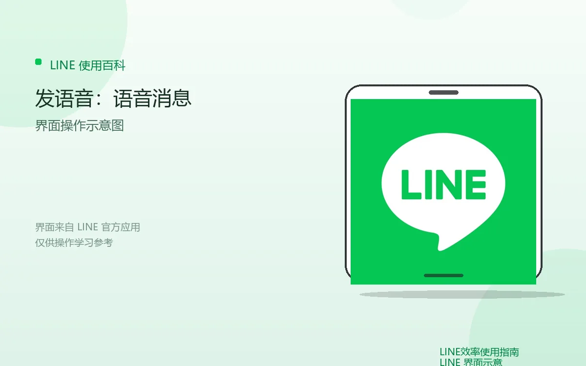 发语音：语音消息界面示意图